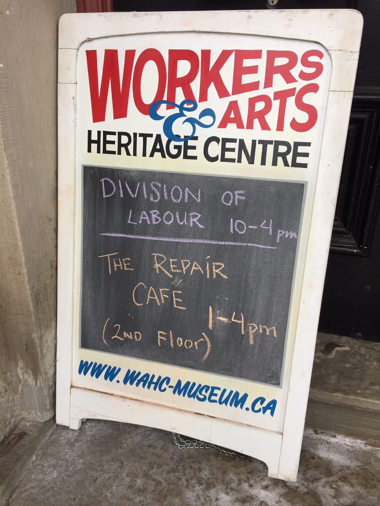 Division of Labour, WAHC, Repair Cafe 1